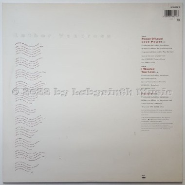 Luther Vandross - Power Of Love • 12" Vinyl Maxi • MINT - Labyrinth Music