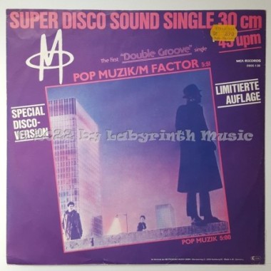 M - Pop Muzik • 12" Vinyl Maxi • EX - Labyrinth Music