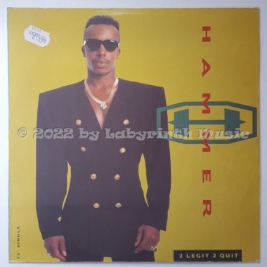 M.C. Hammer - 2 Legit 2 Quit • 12" Vinyl Maxi - Labyrinth Music