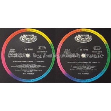 M.C. Hammer - Here Comes The Hammer • 12'' Remix • 12" Vinyl Maxi • EX - Labyrinth Music