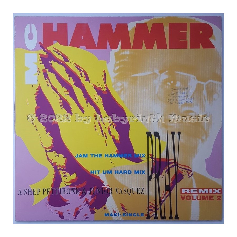 M.C. Hammer - Pray • Remix Volume 2 • 12" Vinyl Maxi - Labyrinth Music