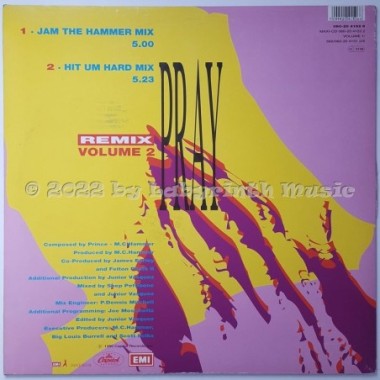 M.C. Hammer - Pray • Remix Volume 2 • 12" Vinyl Maxi - Labyrinth Music