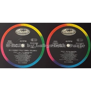 M.C. Hammer - Pray • Remix Volume 2 • 12" Vinyl Maxi - Labyrinth Music