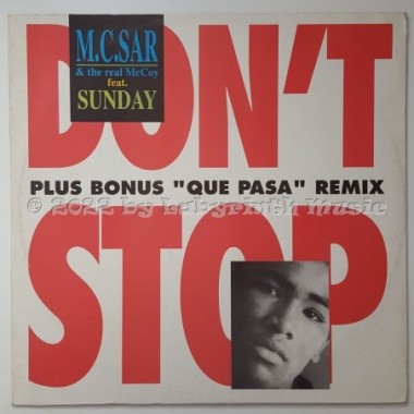 M.C. Sar & The Real McCoy Feat. Sunday - Don't Stop • 12" Vinyl Maxi - Labyrinth Music