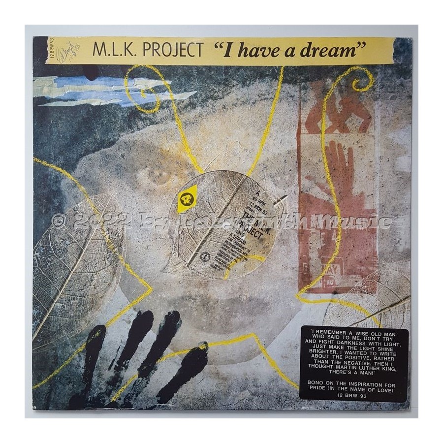 The M.L.K. Project - I Have A Dream • 12" Vinyl Maxi - Labyrinth Music
