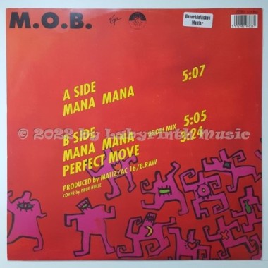M.O.B. - Mana Mana • 12" Vinyl Maxi • MINT - Labyrinth Music