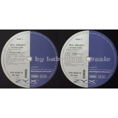 M.T.L. Project - Vicious Game • 12" Vinyl Maxi • NM - Labyrinth Music