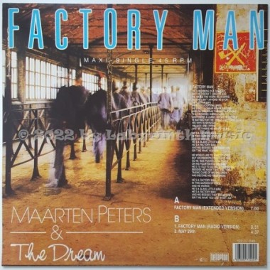 Maarten Peters & The Dream - Factory Man • 12" Vinyl Maxi • MINT - Labyrinth Music