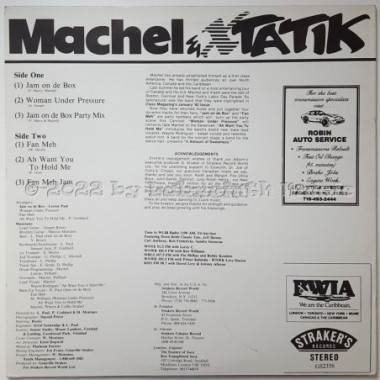 Machel Montano - X Amount Of Sweetness • 12" Vinyl LP • EX - Labyrinth Music