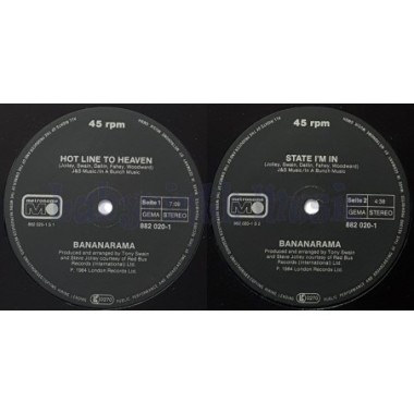 Bananarama - Hotline To Heaven • 12" Vinyl Maxi • EX - Labyrinth Music