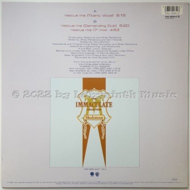 Madonna - Rescue Me • 12" Vinyl Maxi • MINT - Labyrinth Music