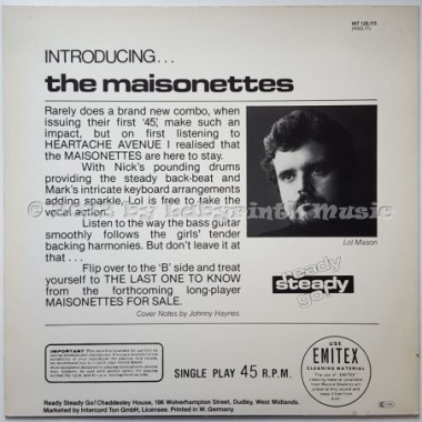 The Maisonettes - Heartache Avenue • 12" Vinyl Maxi • EX - Labyrinth Music