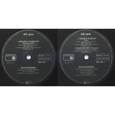 Bananarama - I Heard A Rumour • 12" Vinyl Maxi • EX - Labyrinth Music