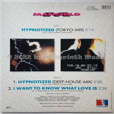 Manchild - Hypnotized • 12" Vinyl Maxi • MINT - Labyrinth Music