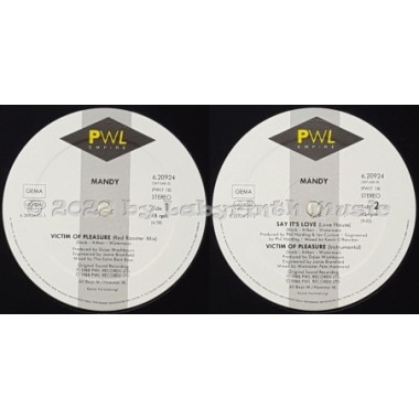 Mandy - Victim Of Pleasure • 12" Vinyl Maxi • MINT - Labyrinth Music