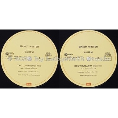 Mandy Winter - Two Lovers • 12" Vinyl Maxi • EX - Labyrinth Music