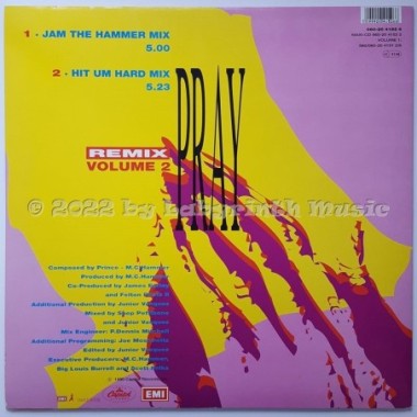 M.C. Hammer - Pray • Remix Volume 2 • 12" Vinyl Maxi • EX - Labyrinth Music