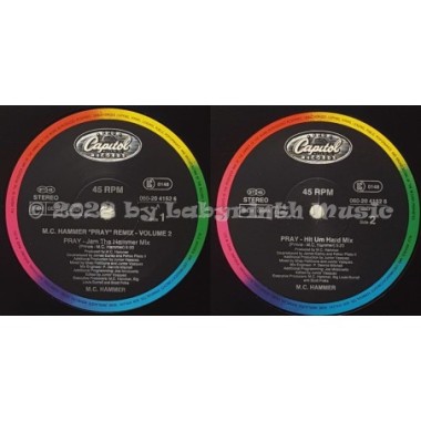 M.C. Hammer - Pray • Remix Volume 2 • 12" Vinyl Maxi • EX - Labyrinth Music