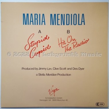 Maria Mendiola - Stupid Cupid • 12" Vinyl Maxi • EX - Labyrinth Music