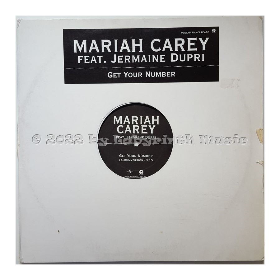 Mariah Carey Feat. Jermaine Dupri - Get Your Number • 12" Vinyl Maxi - Labyrinth Music