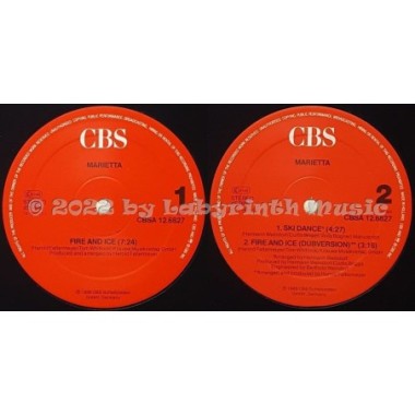 Marietta - Fire And Ice • 12" Vinyl Maxi • EX - Labyrinth Music