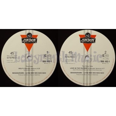 Bananarama & Lananeeneenoonoo - Help • 12" Vinyl Maxi • MINT - Labyrinth Music