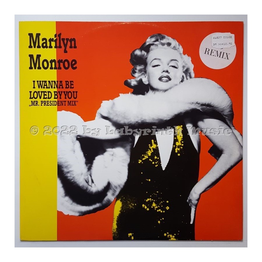 Marilyn Monroe - I Wanna Be Loved By You • 12" Vinyl Maxi - Labyrinth Music