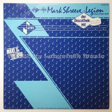 Mark Shreeve - Legion • Razor Mix • 12" Vinyl Maxi - Labyrinth Music
