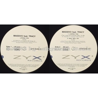 Massivo Feat. Tracy Ackerman - Loving You • 12" Vinyl Maxi • NM - Labyrinth Music