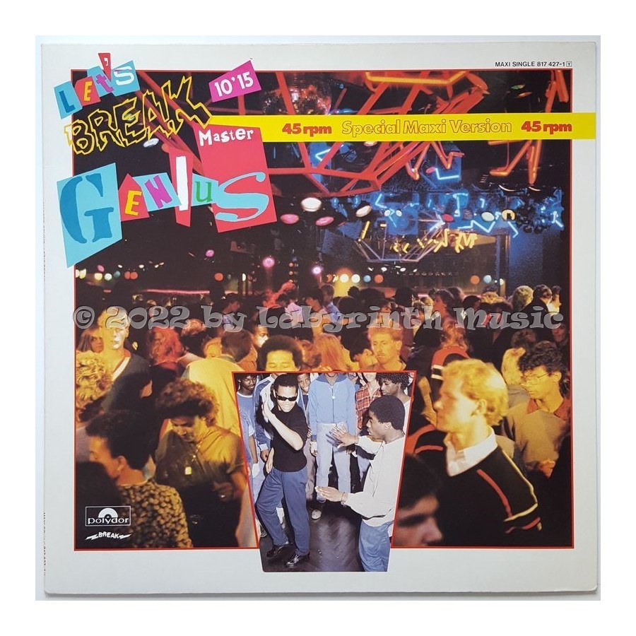 Master Genius - Let's Break • 12" Vinyl Maxi • MINT - Labyrinth Music