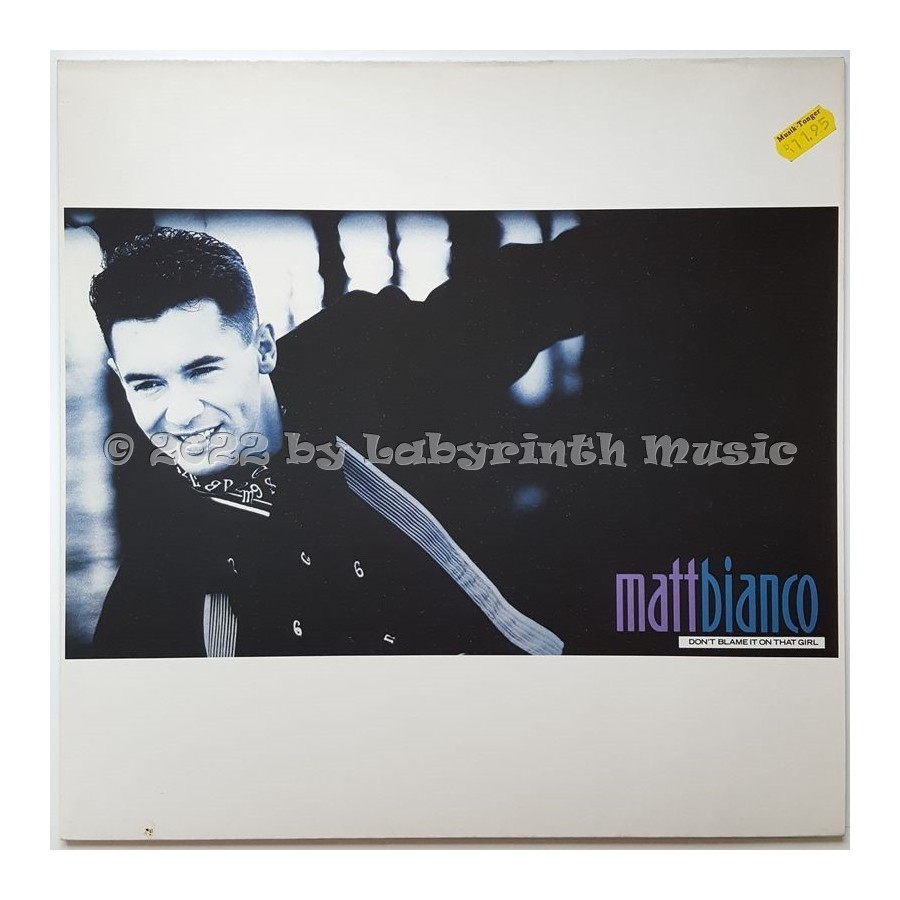 Matt Bianco - Don't Blame It On That Girl • 12" Vinyl Maxi • MINT - Labyrinth Music