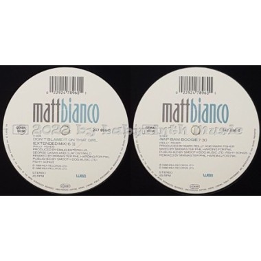 Matt Bianco - Don't Blame It On That Girl • 12" Vinyl Maxi • MINT - Labyrinth Music