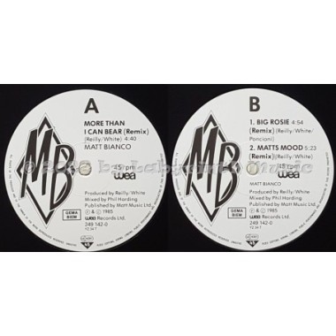 Matt Bianco - More Than I Can Bear • Remix • 12" Vinyl Maxi • EX - Labyrinth Music