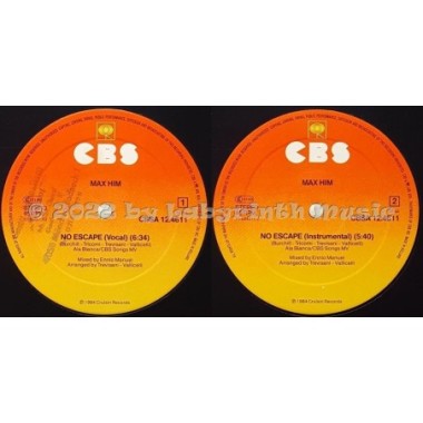 Max Him - No Escape • 12" Vinyl Maxi - Labyrinth Music