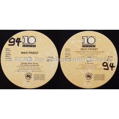 Maxi Priest - Human Work Of Art • 12" Vinyl Maxi • EX - Labyrinth Music